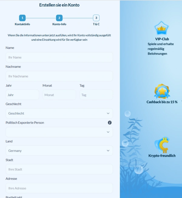 welle registration page